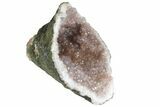 Amethyst Crystal Geode with Hematite Inclusions - Morocco #136945-2